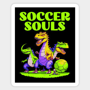 Dino Soccer Souls Magnet
